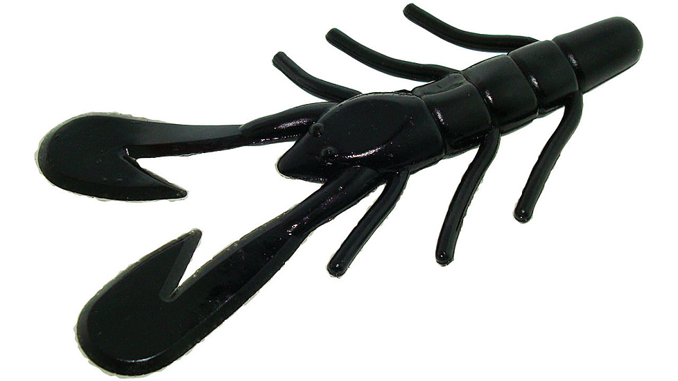 Zoom U-V Speed Craw, 12 Pack, 3.5in, Black, 080038X