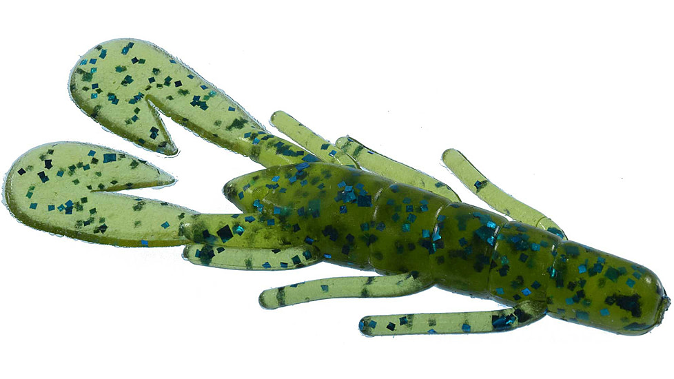 Zoom U-V Speed Craw, 12 Pack, 3.5in, Blue Watermelon, 080103X