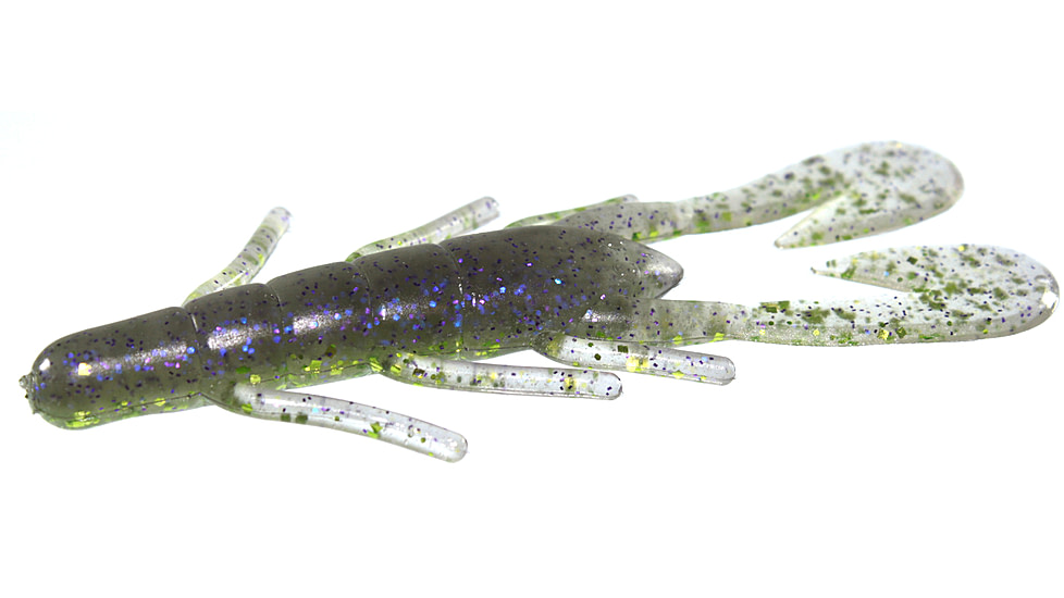 Zoom U-V Speed Craw, 12 Pack, 3.5in, Electric Shiner, 080390X