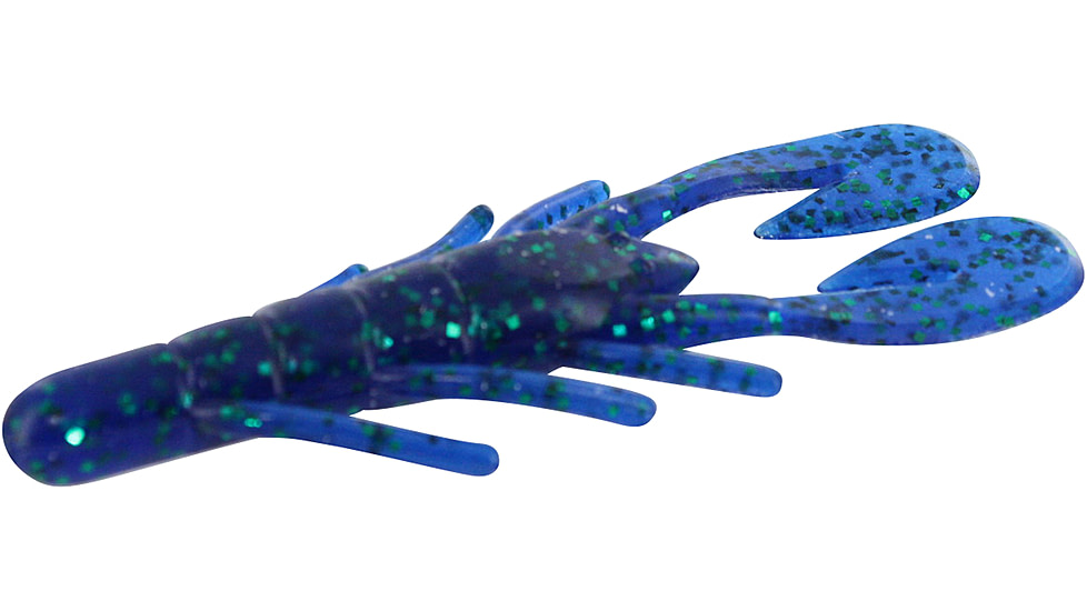 Zoom U-V Speed Craw, 12 Pack, 3.5in, Emerald Blue, 080352X