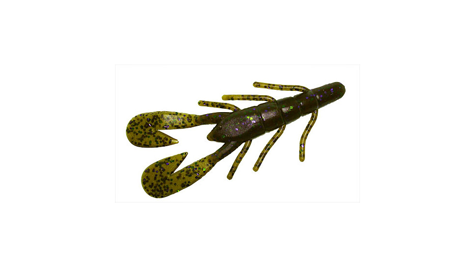 Zoom U-V Speed Craw, 12 Pack, 3.5in, Green Pumpkin Candy, 080272X