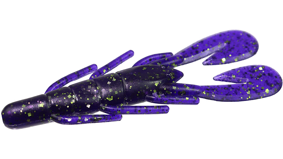 Zoom U-V Speed Craw, 12 Pack, 3.5in, Muscadine, 080217X