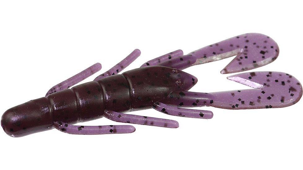 Zoom U-V Speed Craw, 12 Pack, 3.5in, Purple Pumpkin, 080432X