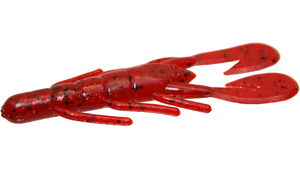 Zoom U-V Speed Craw, 12 Pack, 3.5in, Ruby Red, 080134X