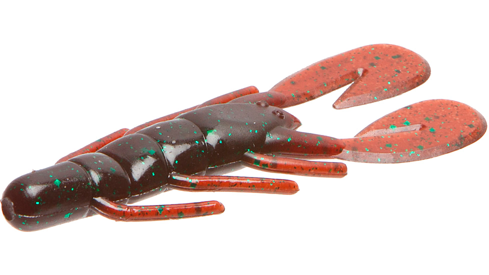 Zoom U-V Speed Craw, 12 Pack, 3.5in, Scuppernong Green, 080316X