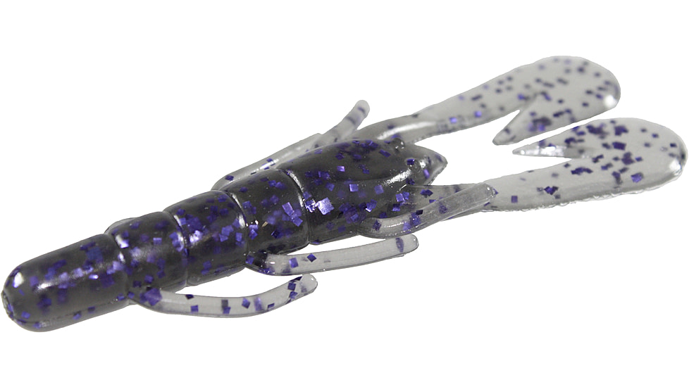 Zoom U-V Speed Craw, 12 Pack, 3.5in, Smoke Purple, 080010X
