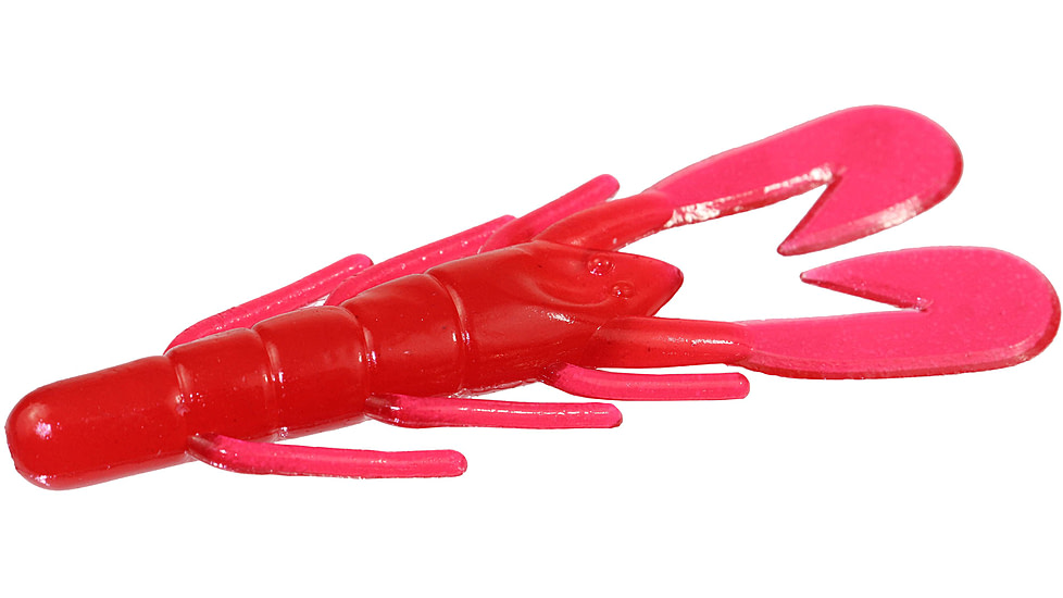 Zoom U-V Speed Craw, 12 Pack, 3.5in, Strawberry, 080090X