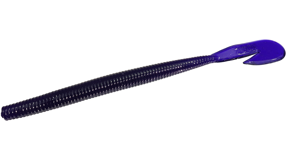 Zoom U-V Speed Worm, 15 Pack, 6in, Black Grape, 018161X