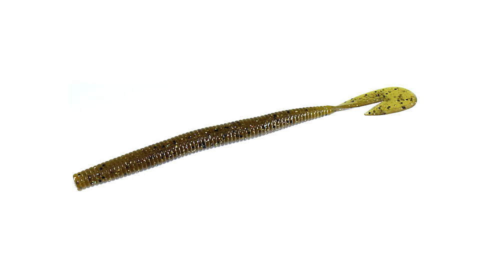 Zoom U-V Speed Worm, 15 Pack, 6in, Green Pumpkin Magic, 018284X