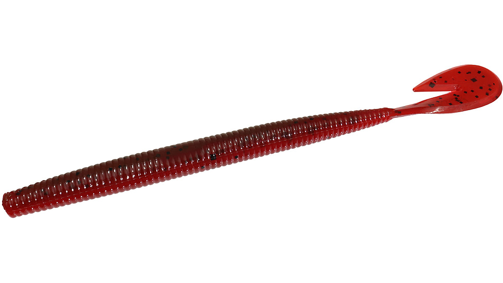 Zoom U-V Speed Worm, 15 Pack, 6in, Green Pumpkin Tomato, 018338X