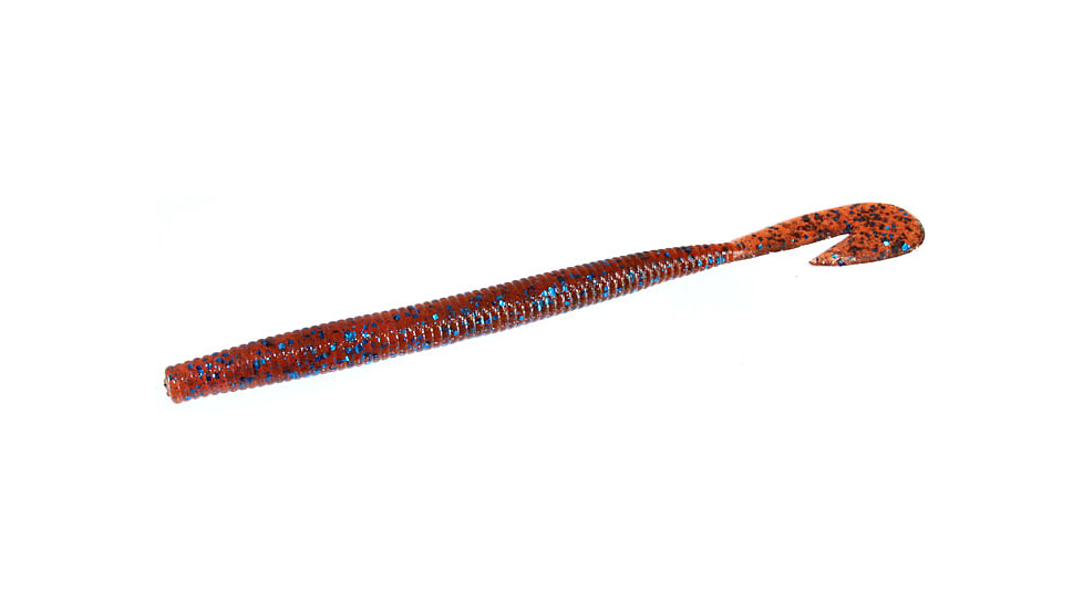 Zoom U-V Speed Worm, 15 Pack, 6in, Moccasin Blue, 018007X