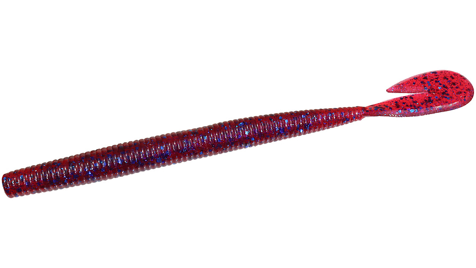 Zoom U-V Speed Worm, 15 Pack, 6in, Plum, 018004X