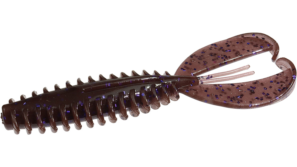 Zoom Z-Craw Jr, 8 Pack, 3.5in, Cinnamon Purple, 130226X
