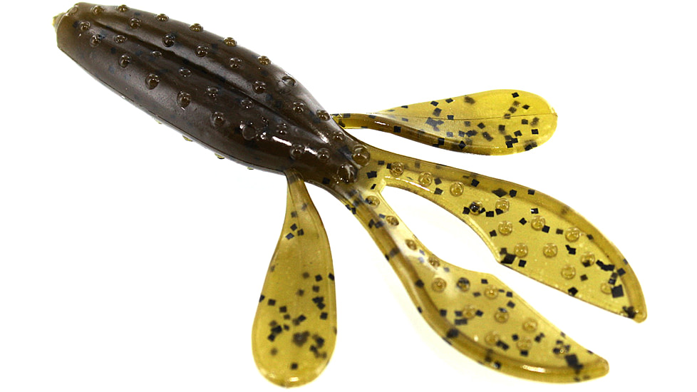 Zoom Z-Hog Jr Creature Bait, 10 Pack, 3.5in, Green Pumpkin, 123025