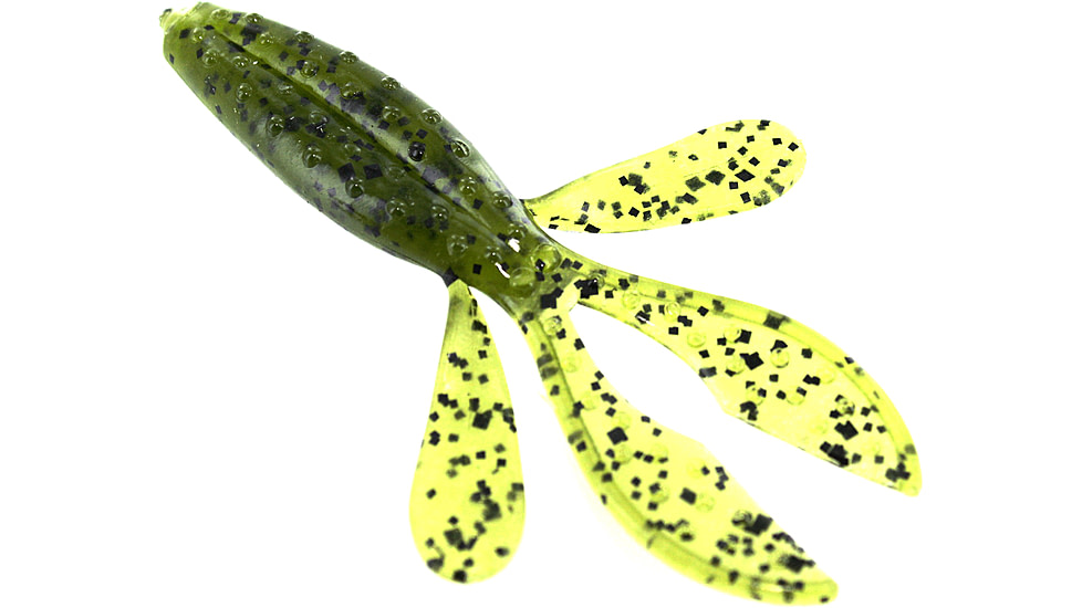Zoom Z-Hog Jr Creature Bait, 10 Pack, 3.5in, Watermelon Seed, 123019X