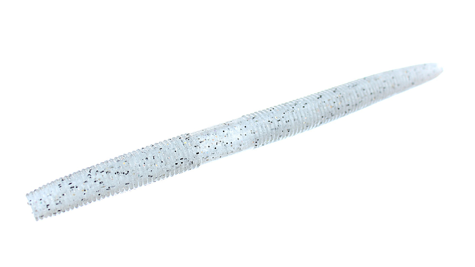 Zoom Zlinky Trick Worm, 10 Pack, 5in, Natural Shad, 138358