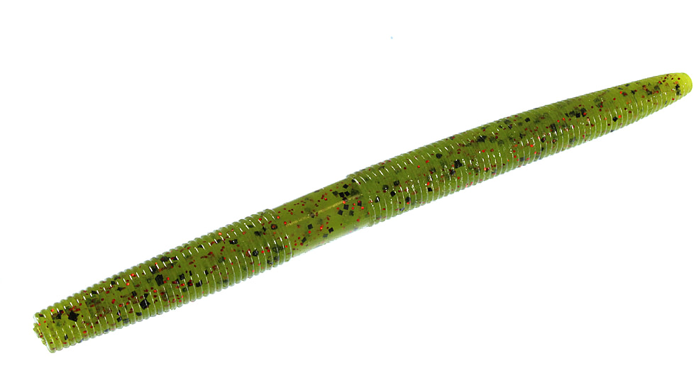 Zoom Zlinky Trick Worm, 10 Pack, 5in, Watermelon Red, 138054