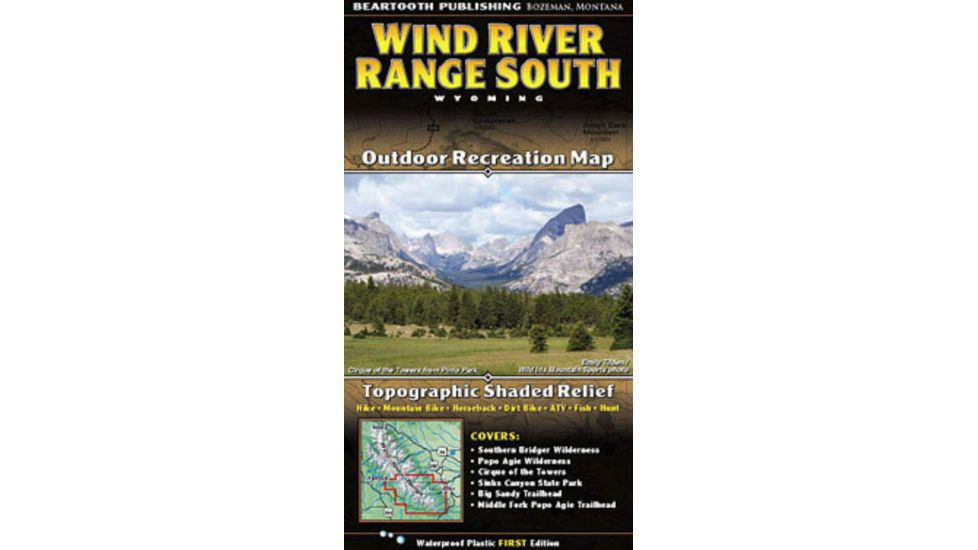 Wind River Range South Trail Map