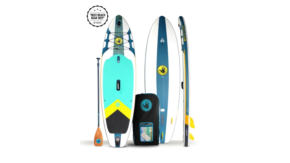 Aquapac Cruiser+ 106 Inflatable Paddle Board - Teal/White DDCC1A7A, 10 ft 6 in, Teal/White, ISUPCRSP21U-TLWH-10/FT/6/IN