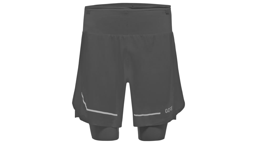 GOREWEAR Ultimate 2in1 Running Shorts Mens in Black Small Slim fit 0C142F6B, 100759-9900-M