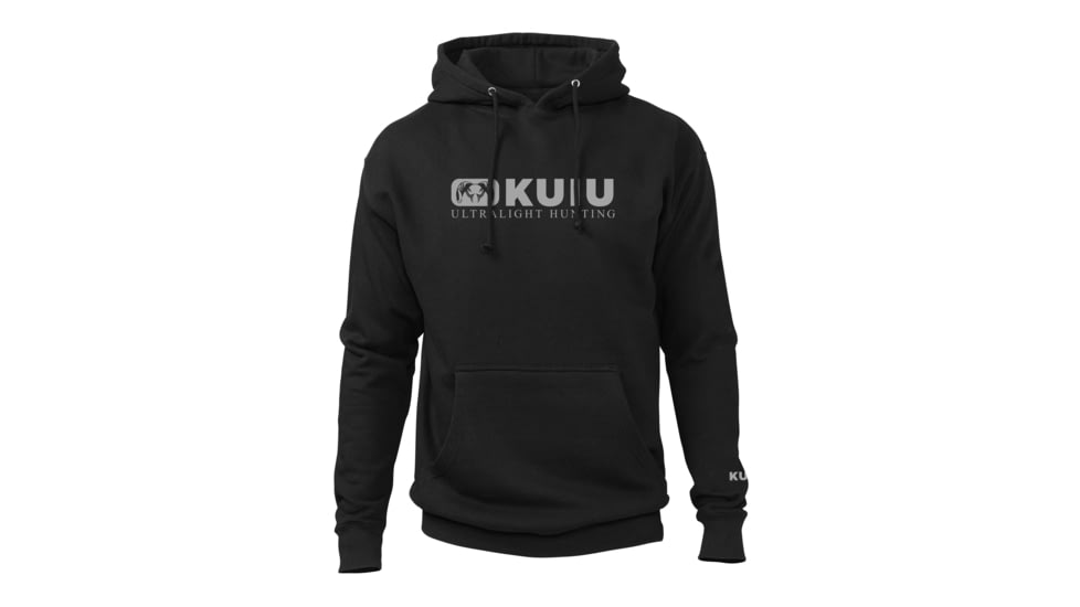 Kuiu Block Logo Hoodie - Men's, Black, 3XL, Cotton, Adult, Male, 7305809658014