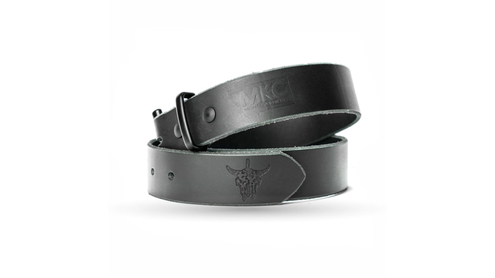 Montana Knife Company MKC Leather Belt - Men's, Black, Extra Large, MKC-000850