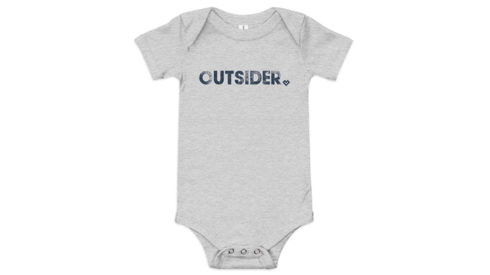 Milk X Whiskey Baby Outsider - Onesie 2378694F, Athletic Heather, 6-12m, 323455410334