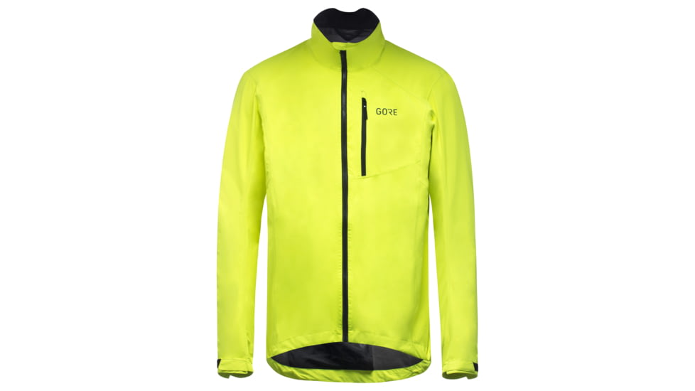 GOREWEAR GORE-TEX PACLITER Cycling Jacket Mens in Neon Yellow Small Regular fit Waterproof 606856B4, 100651-0800-M