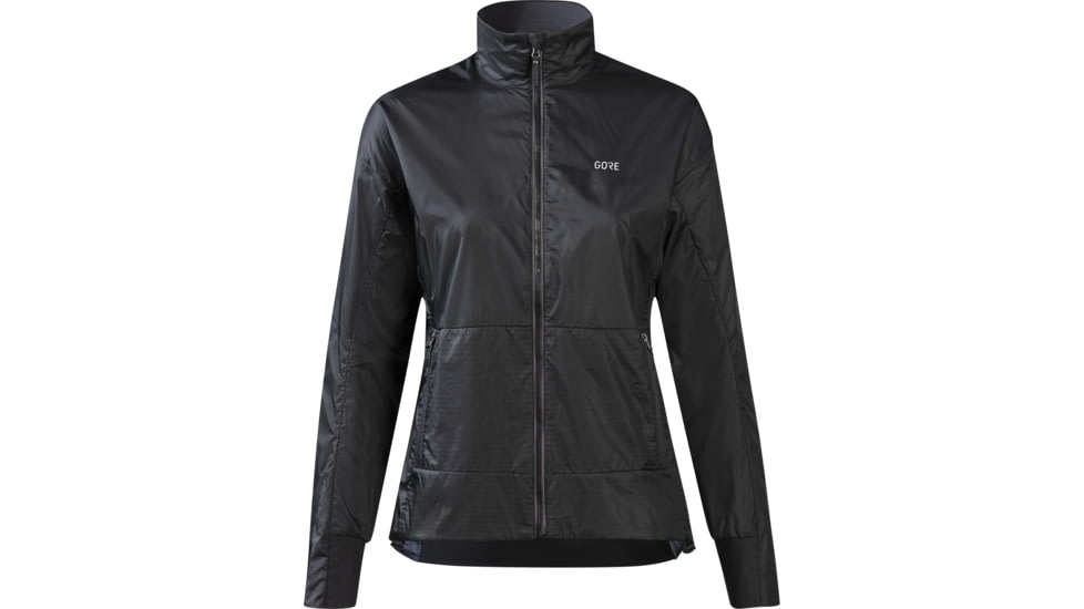 GOREWEAR Drive Running Jacket Womens in Black 2XS Slim fit Windproof FE88643D, 100845-9900-34
