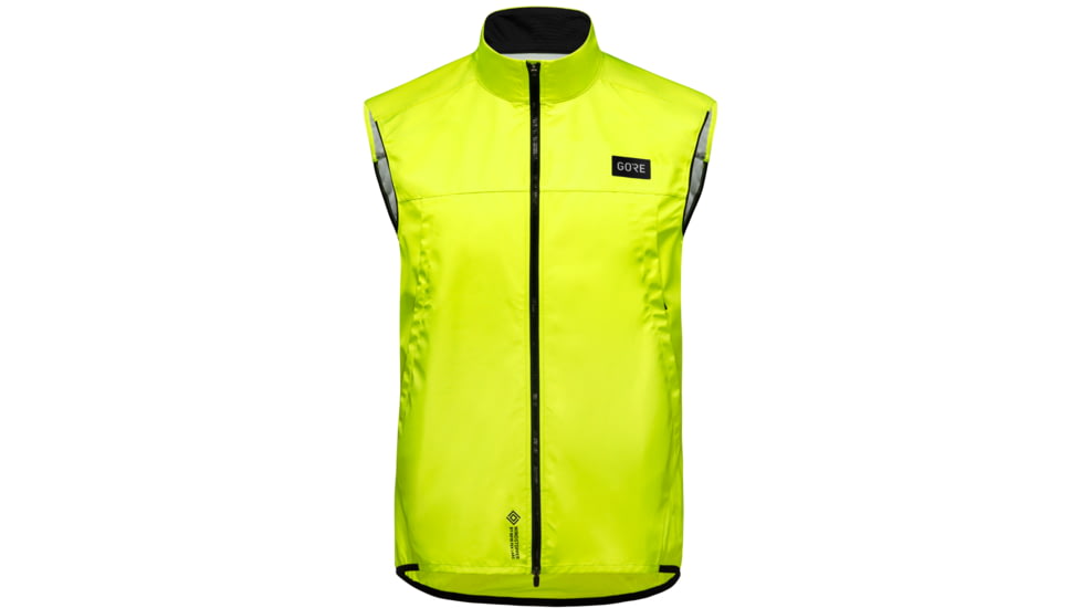 GOREWEAR Everyday Cycling Vest Mens in Neon Yellow XL Regular fit Windproof 7BA003DD, 100997-0800-XXL