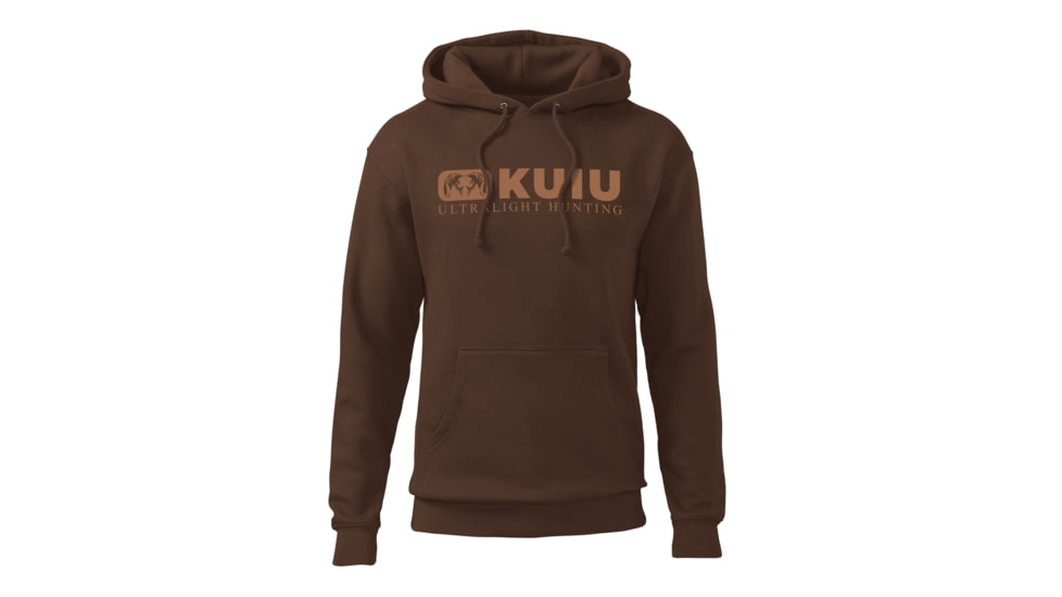 Kuiu Block Logo Hoodie - Men's, Brown, 3XL, Cotton, Adult, Male, 7593138782366