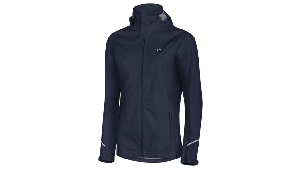 GOREWEAR R3 Womens GORE-TEX Active Hooded Running Jacket in Orbit Blue Small 4-6 Regular fit Waterproof 174DBA5F, 100071-AU00-38
