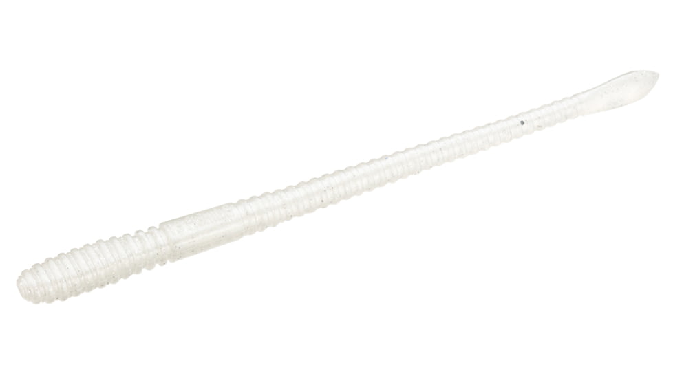 13 Fishing BFF Blunt Force Finesse, Straight Tail Worm 6.5in, 10/Pack, Whitey Tighties, BFF6.5-18