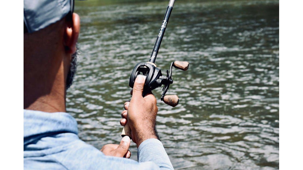 Rapala Concept A2 Baitcast Reel 7.5:1 Gear Ratio, Right Hand Retrieve, Fresh, Salt, Black, 200, A2-7.5-RH