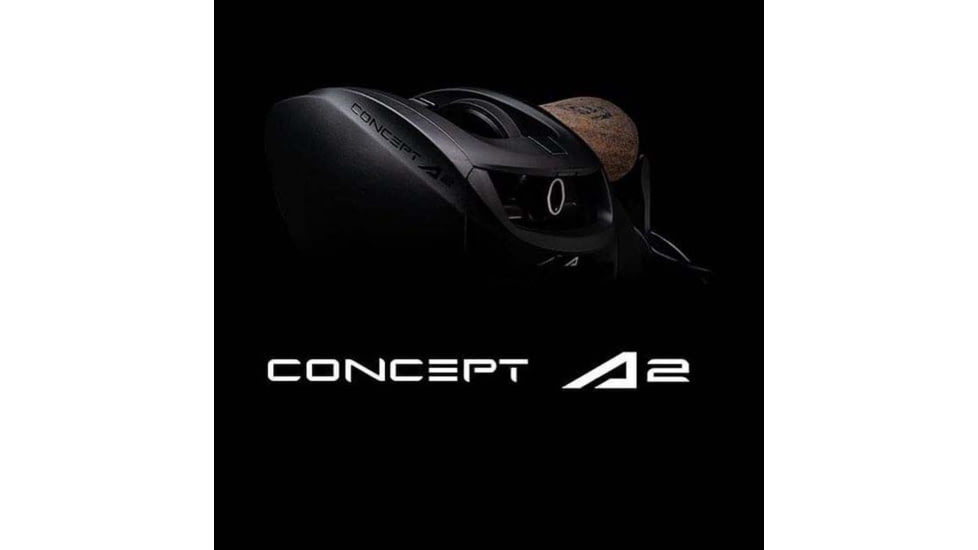 Rapala Concept A2 Baitcast Reel 7.5:1 Gear Ratio, Right Hand Retrieve, Fresh, Salt, Black, 200, A2-7.5-RH