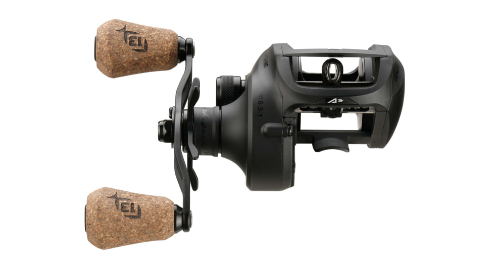 Rapala Concept A3 Baitcast Reel 6.3:1 Gear Ratio, Right Hand Retrieve, Fresh, Salt, Black, 300, CA3-6.3-RH