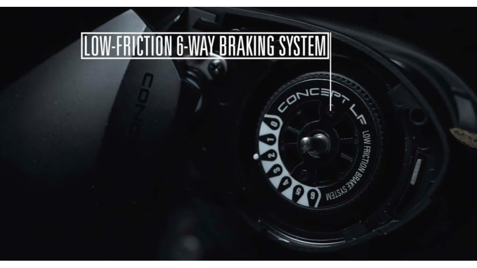 Rapala Concept A3 Baitcast Reel 6.3:1 Gear Ratio, Right Hand Retrieve, Fresh, Salt, Black, 300, CA3-6.3-RH