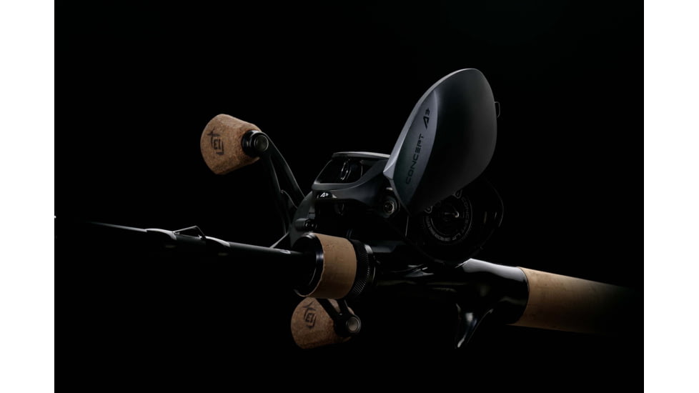 Rapala Concept A3 Baitcast Reel 6.3:1 Gear Ratio, Right Hand Retrieve, Fresh, Salt, Black, 300, CA3-6.3-RH