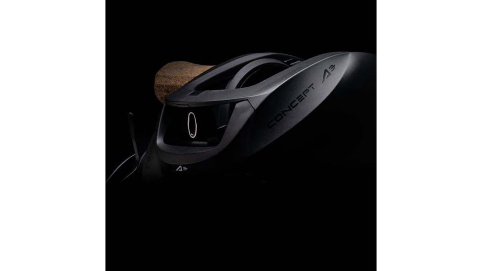 Rapala Concept A3 Baitcast Reel 6.3:1 Gear Ratio, Right Hand Retrieve, Fresh, Salt, Black, 300, CA3-6.3-RH