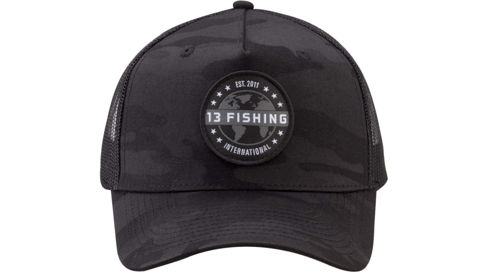 Rapala Down Range Curved Brim Snapback Trucker Hat - Men's, Black, One Size, HTH1