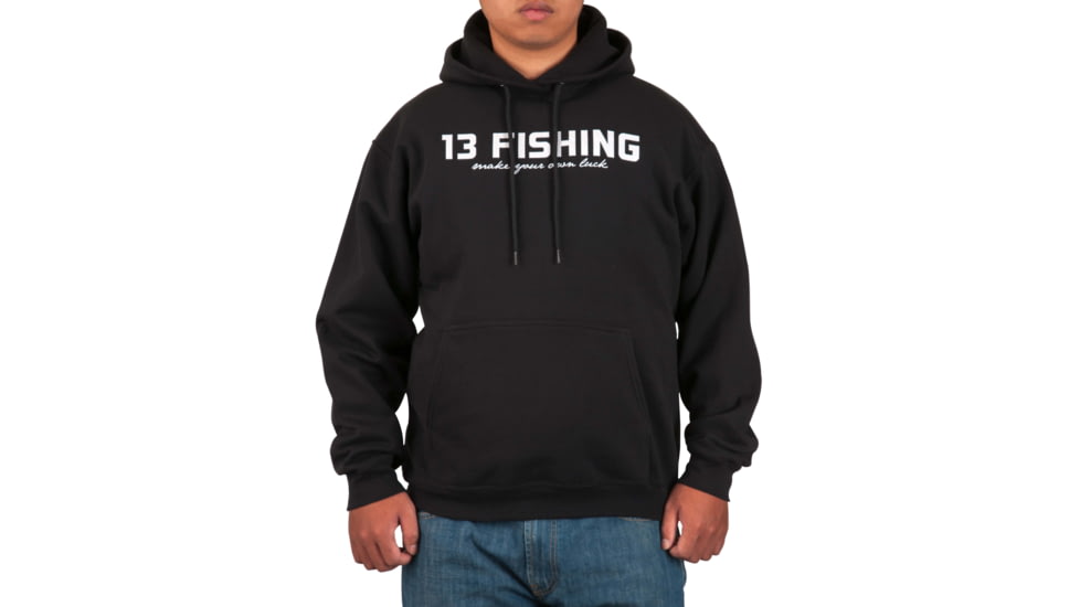 Rapala Facepunch Hoodie w/White Logo - Men's, Medium, Black, HD3-M