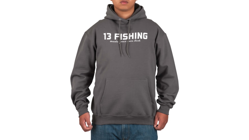 Rapala Facepunch Hoodie w/White Logo - Men's, Extra Large, Gray, HD2-XL