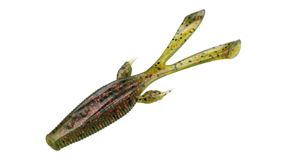 13 Fishing Invader Creature Bait feat. Rabbit Ear 4.25in, 6/Pack, OG Sour, RE-IV-15