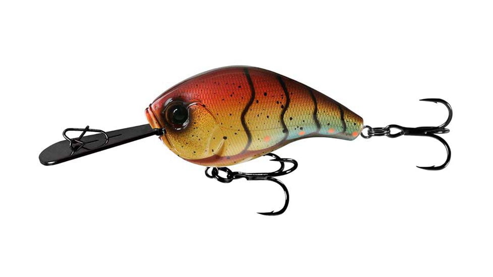 Rapala Jabber Jaw Hybrid Squarebill 1/2oz, 3-5ft, Fire and Ice Craw, 2.3in, JJC60-77