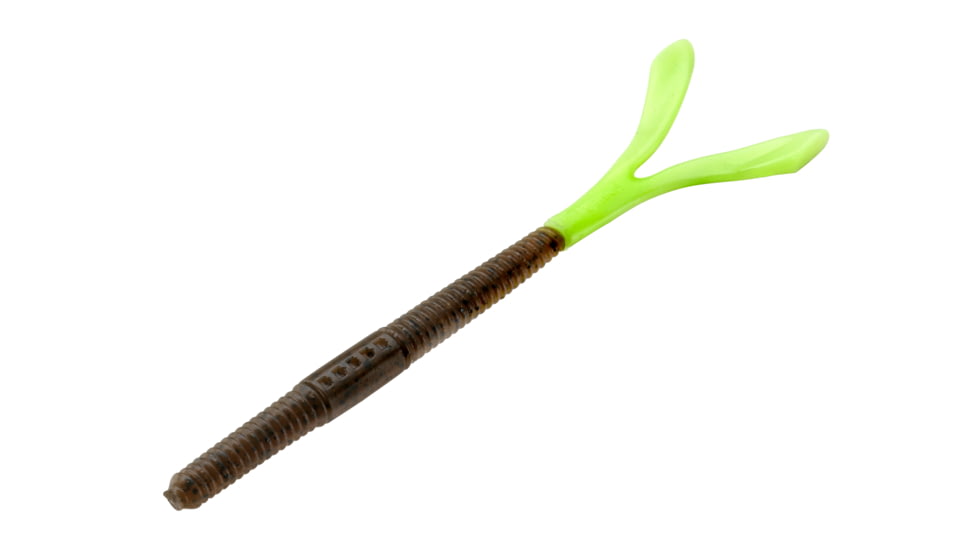 13 Fishing Joy Stick Ultra Thin - Finesse Creature Bait - 5.5in - 1/4oz - Collard Greens-Neon, RE-JSUT5.5-26