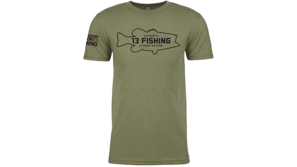 Rapala Jungle Warfare Lifestyle Logo T-Shirts -Men's, Medium, Green/Bass, SSS6-M
