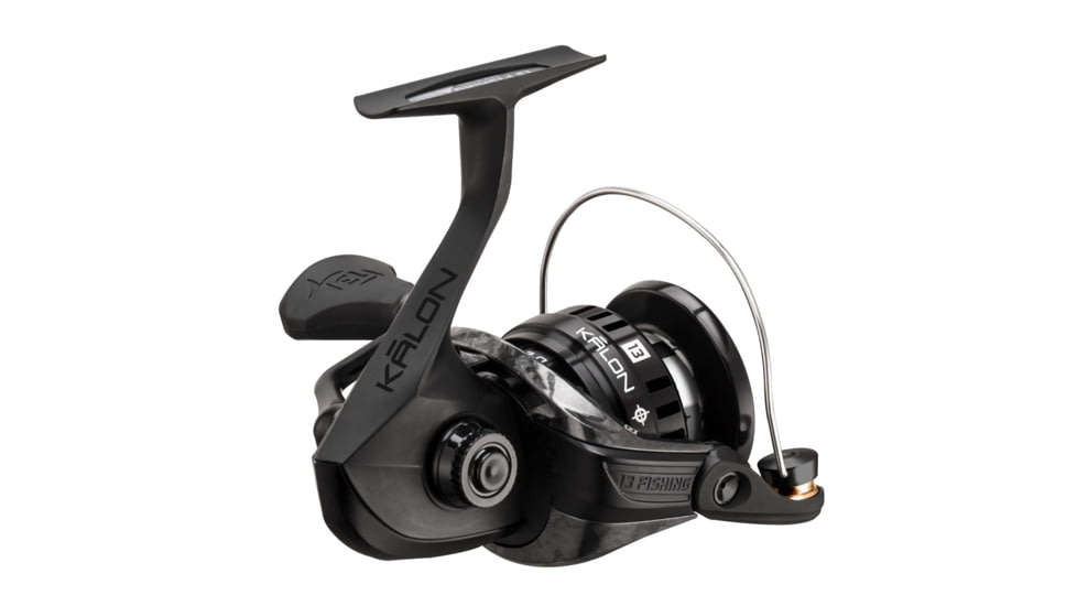 Rapala Kalon O Blackout Spinning Reel 5.2:1 Gear Ratio, Flash, Salt-Clam Pack, Black, 2, KLO-5.2-2.0-CP