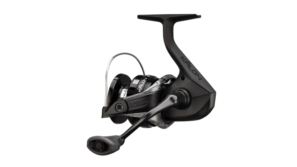 Rapala Kalon O Blackout Spinning Reel 5.2:1 Gear Ratio, Flash, Salt-Clam Pack, Black, 2, KLO-5.2-2.0-CP