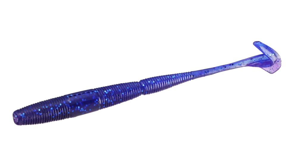 13 Fishing Ninja Swimming Worm, feat. Ninja Tail, 5.5in 7/Pack, Blueberry Yum Yum, NJW5.5-35