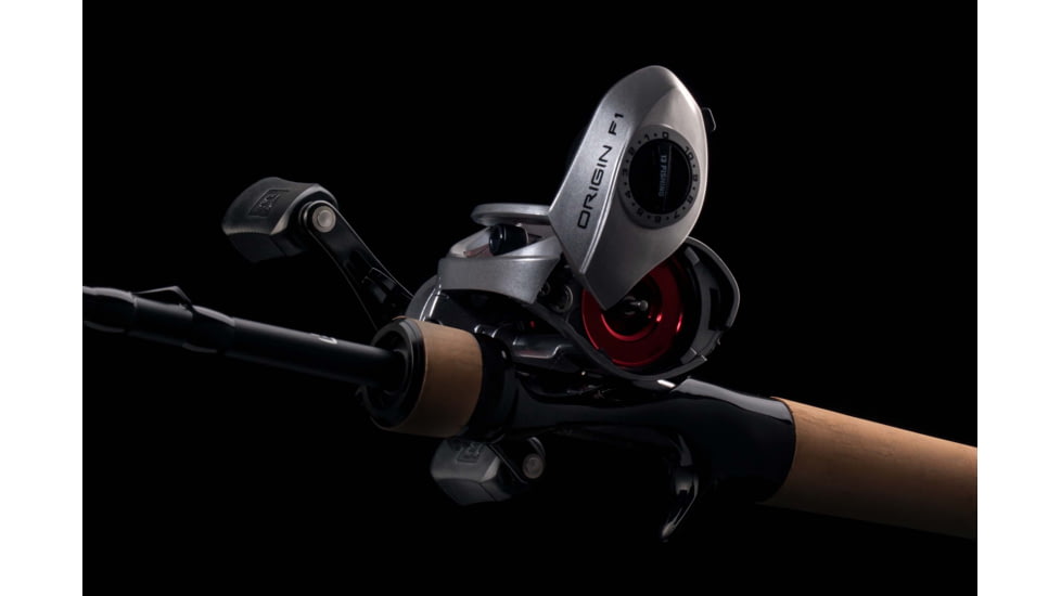 Rapala Origin F1 Baitcast Reel 6.6:1 Gear Ratio, Left Hand Retrieve, 100 Size, Fresh, Gray, 200, OF1-6.6-LH